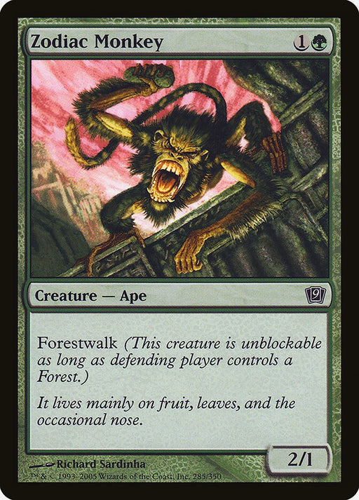 Zodiac Monkey (Foil)