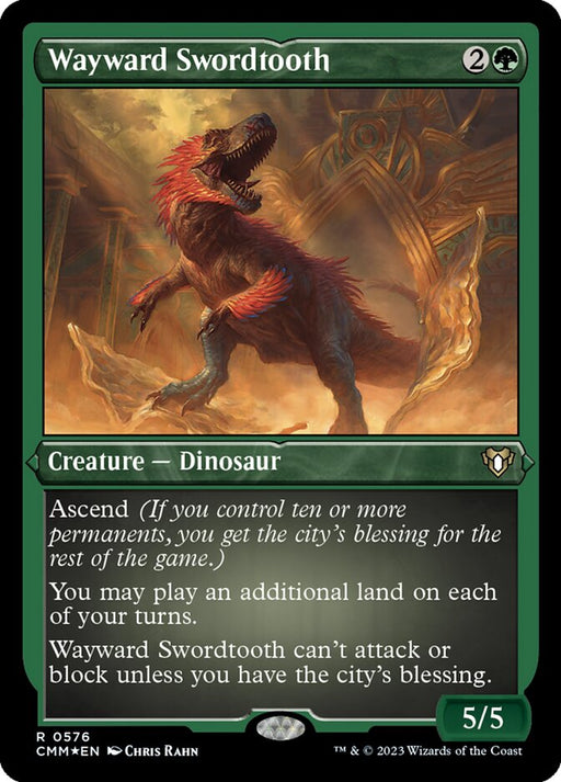 Wayward Swordtooth - Etched - Inverted - Etched (Foil)