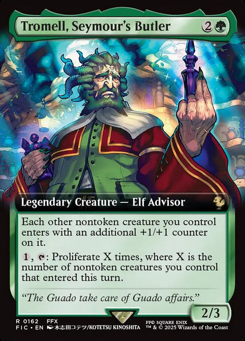 Tromell, Seymour's Butler - Extended Art - Legendary (Foil)