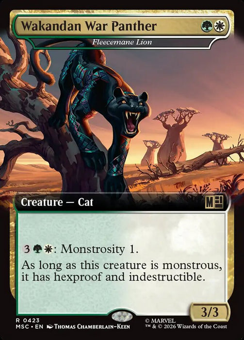 Wakandan War Panther - Fleecemane Lion - Extended Art
