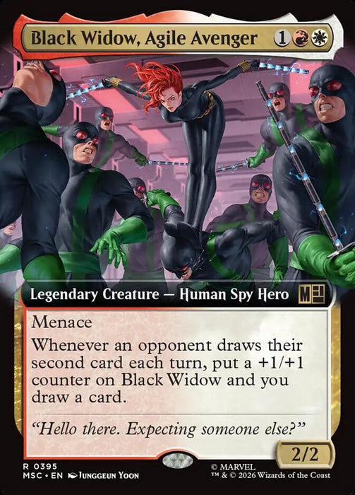 Black Widow, Agile Avenger - Extended Art - Legendary