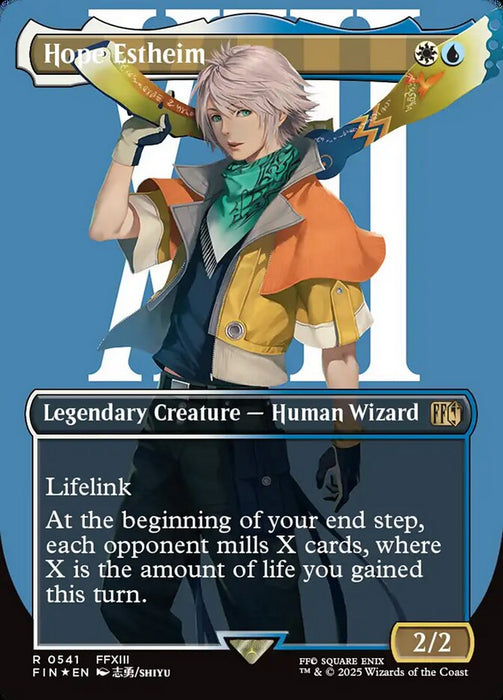 Hope Estheim - Borderless - Full Art - Inverted - Legendary - Surge Foil (Foil)