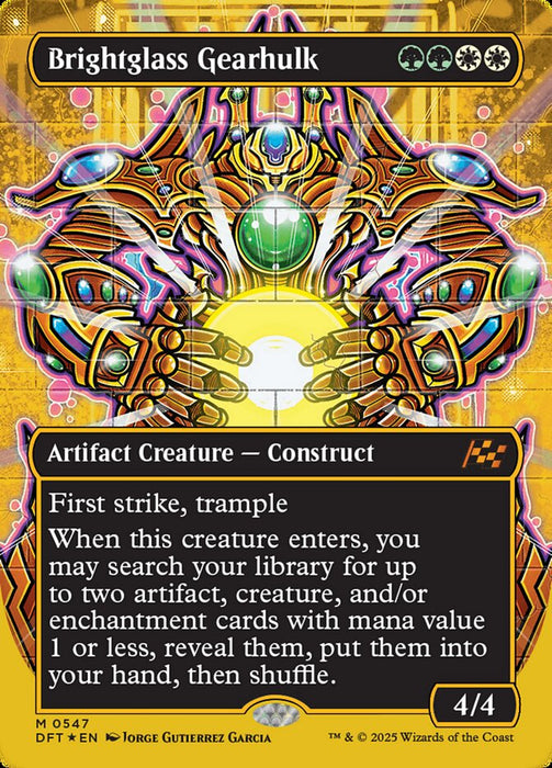 Brightglass Gearhulk - Borderless - Inverted (Foil)