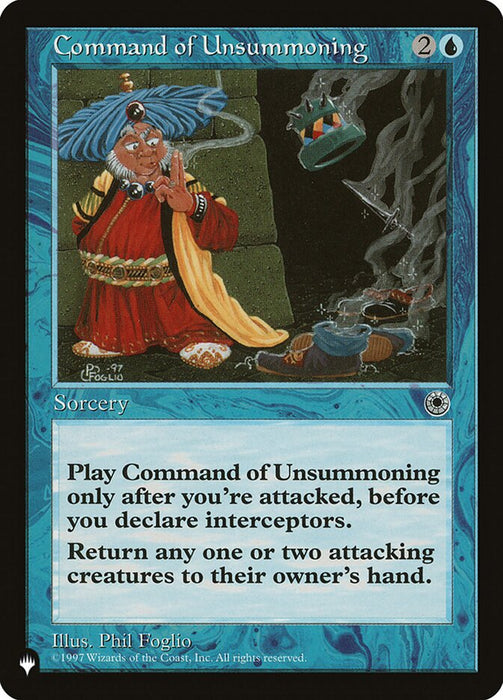 Command of Unsummoning - Retro Frame