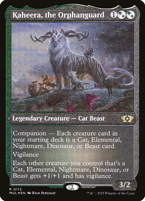 Kaheera, the Orphanguard - Companion - Etched - Inverted - Legendary - Etched (Foil)