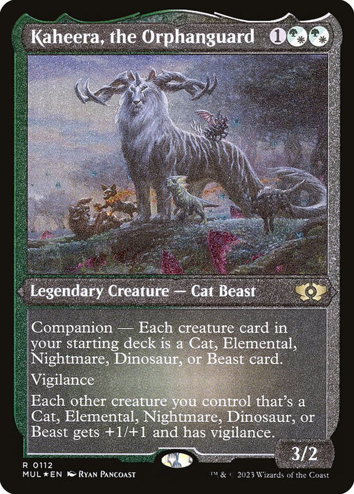 Kaheera, the Orphanguard - Companion - Etched - Inverted - Legendary - Etched (Foil)