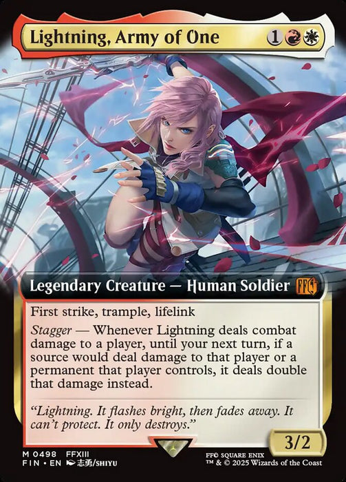 Lightning, Army of One - Extended Art - Legendary (Foil)
