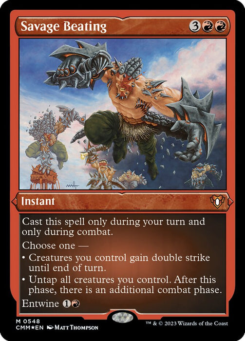 Savage Beating - Etched - Inverted - Etched (Foil)