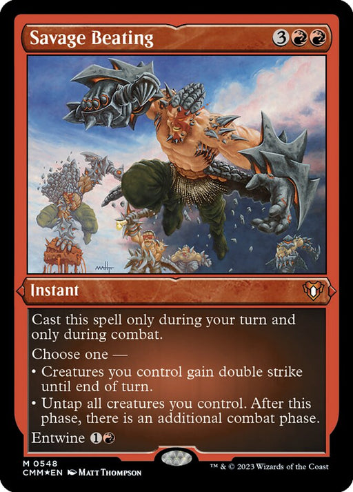 Savage Beating - Etched - Inverted - Etched (Foil)