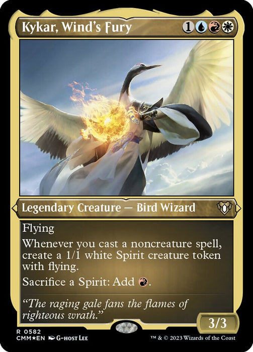 Kykar, Wind's Fury - Etched - Inverted - Legendary - Etched (Foil)
