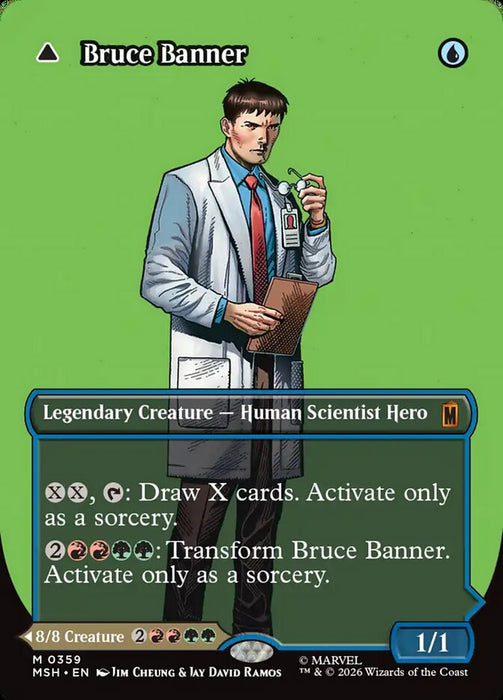 Bruce Banner // The Incredible Hulk - Borderless - Inverted - Legendary (Foil)
