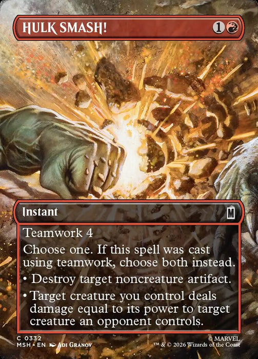 HULK SMASH! - Borderless - Inverted (Foil)