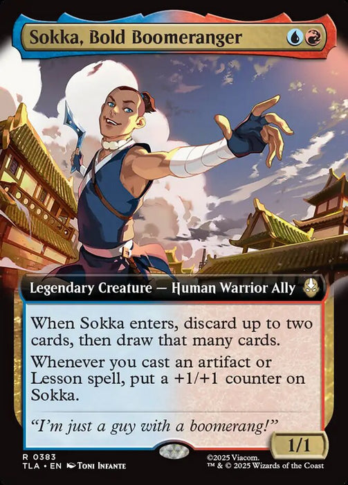 Sokka, Bold Boomeranger - Extended Art - Inverted - Legendary (Foil)