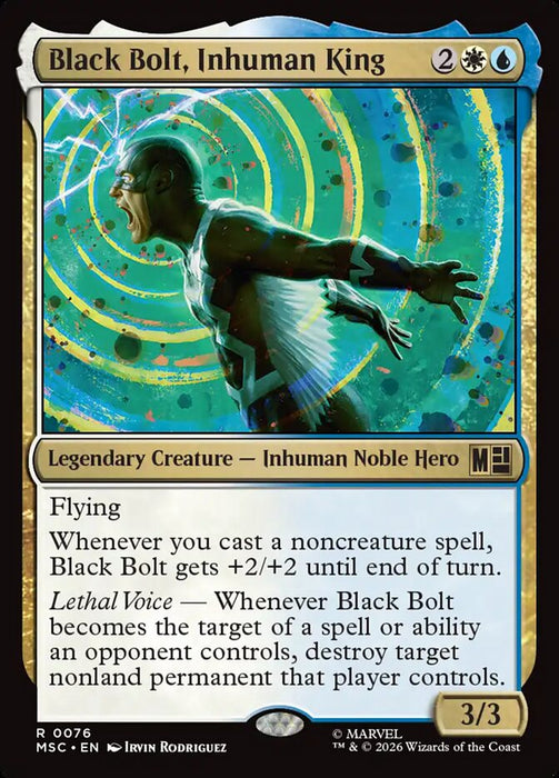 Black Bolt, Inhuman King - Legendary - Surge Foil