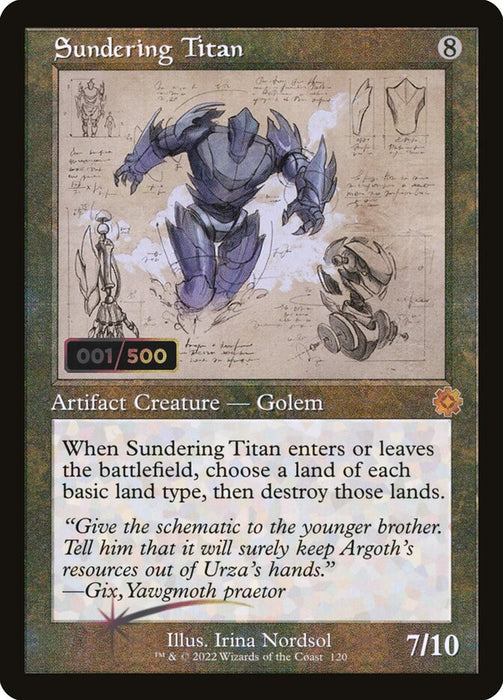 Sundering Titan - Retro Frame (Foil)