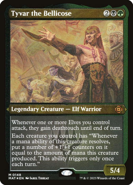 Tyvar the Bellicose - Etched - Inverted - Legendary - Etched (Foil)