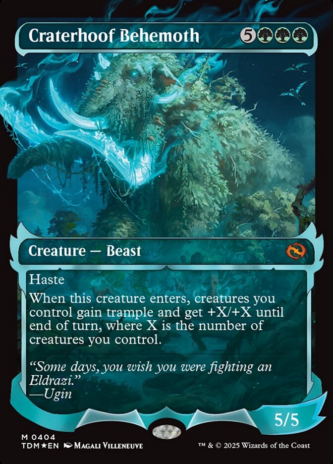 Craterhoof Behemoth - Full Art - Showcase - Inverted (Foil) — Boutique ...