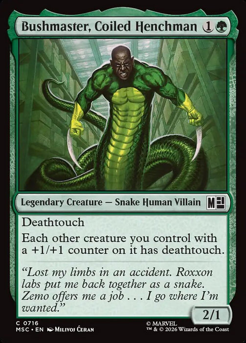 Bushmaster, Coiled Henchman - Legendary (Foil)