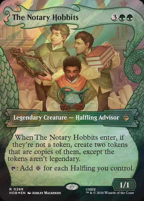 The Notary Hobbits - Borderless - Showcase - Surge Foil (Foil)