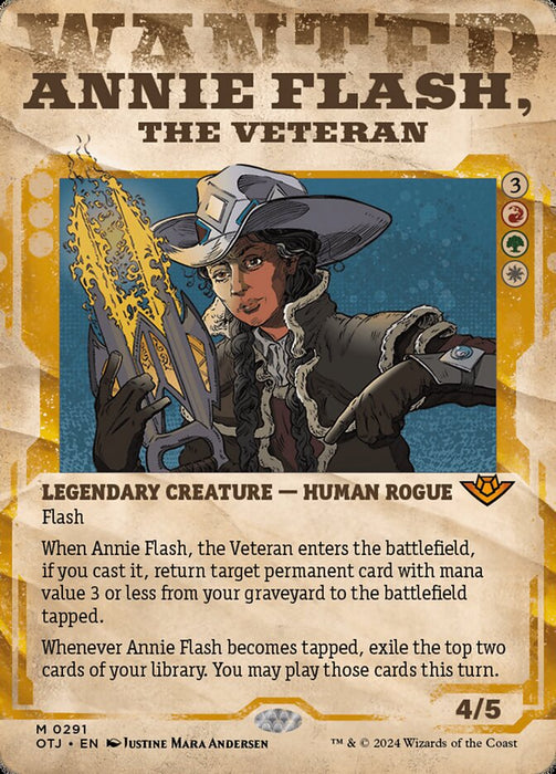 Annie Flash, the Veteran - Borderless - Showcase- Legendary