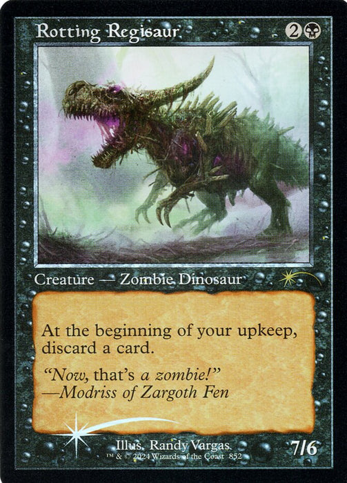 Rotting Regisaur - Retro Frame (Foil)