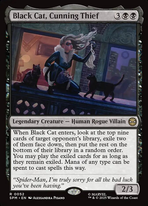 Black Cat, Cunning Thief - Legendary (Foil)