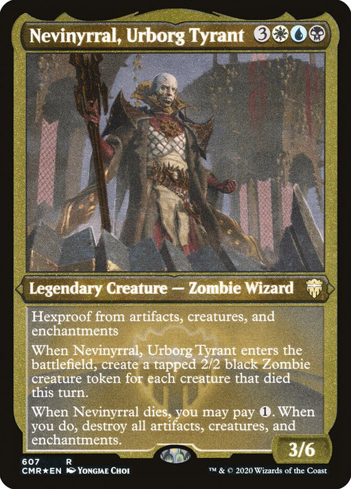 Nevinyrral, Urborg Tyrant - Etched - Inverted - Legendary - Etched (Foil)
