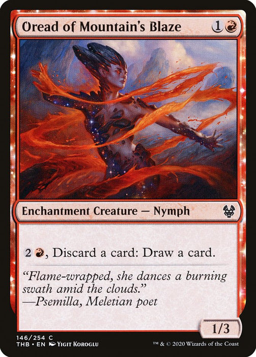 Oread of Mountain's Blaze - Enchantment