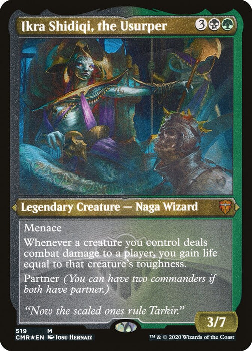 Ikra Shidiqi, the Usurper - Etched - Inverted - Legendary - Etched (Foil)