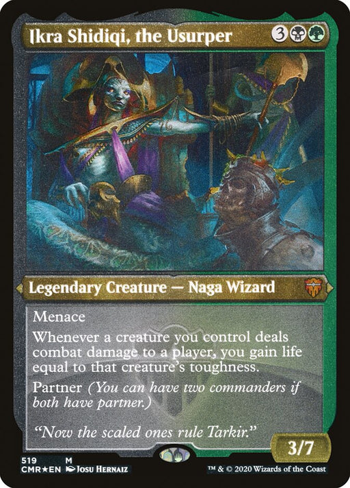 Ikra Shidiqi, the Usurper - Etched - Inverted - Legendary - Etched (Foil)
