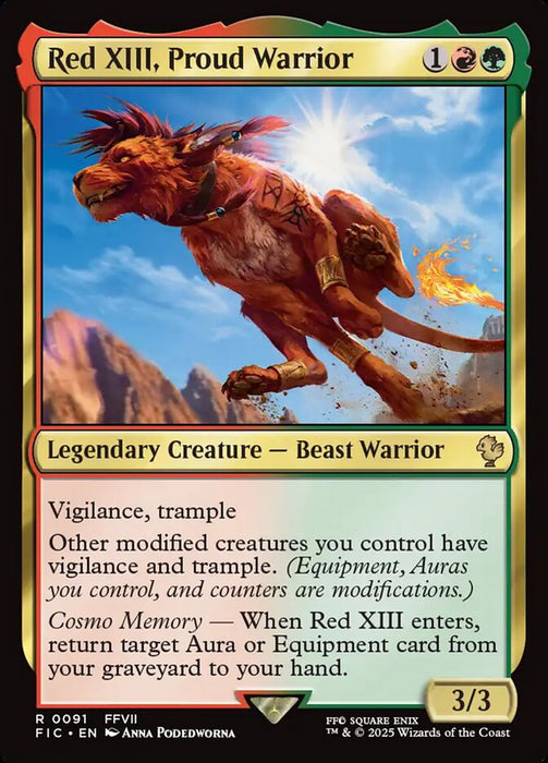 Red XIII, Proud Warrior - Legendary - Surge Foil