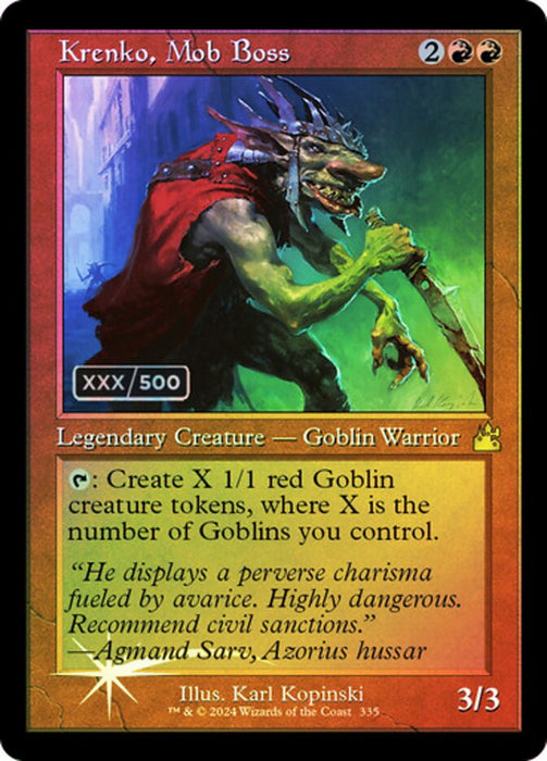 Krenko, Mob Boss - Retro Frame (Foil)