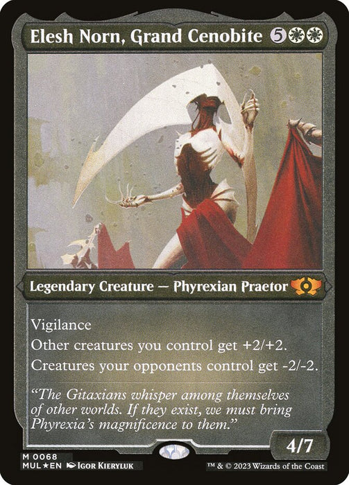 Elesh Norn, Grand Cenobite - Etched - Inverted - Legendary - Etched (Foil)
