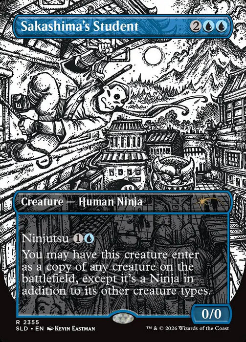 Sakashima's Student - Borderless - Full Art - Inverted (Foil)