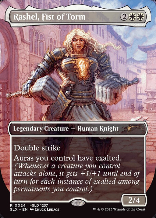 Rashel, Fist of Torm - Borderless - Full Art - Inverted - Legendary