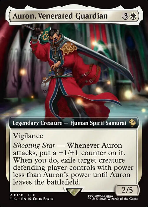 Auron, Venerated Guardian - Extended Art - Legendary (Foil)