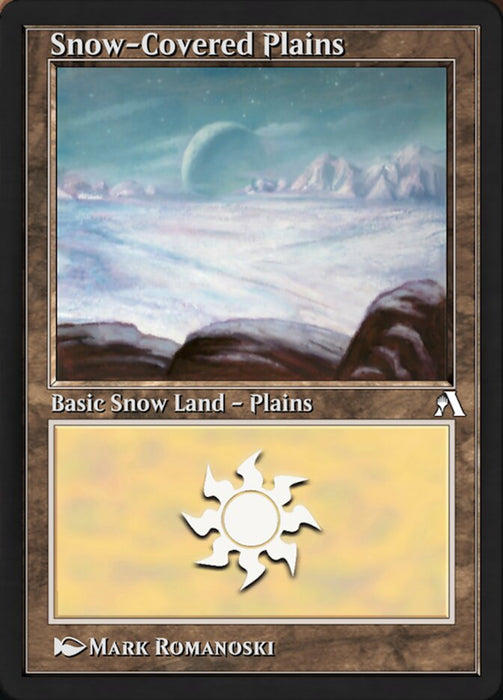 Snow-Covered Plains - Retro Frame