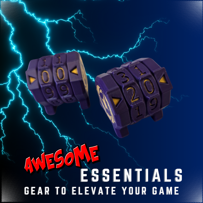 Lorcana Life counters Purple and Gold : Awesome Essentials