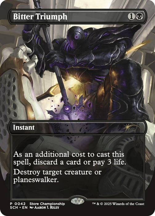 Bitter Triumph - Borderless - Full Art - Inverted