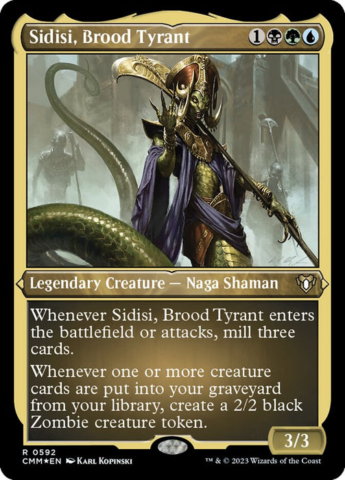 Sidisi, Brood Tyrant - Etched - Inverted - Legendary - Etched (Foil)