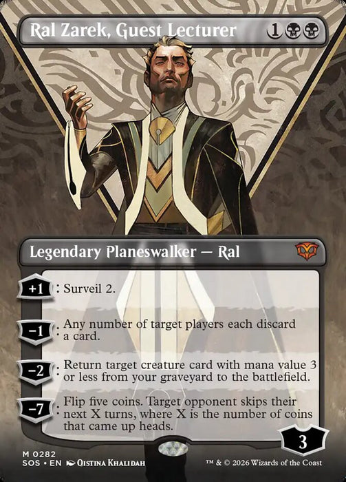 Ral Zarek, Guest Lecturer - Borderless - Full Art - Inverted (Foil)