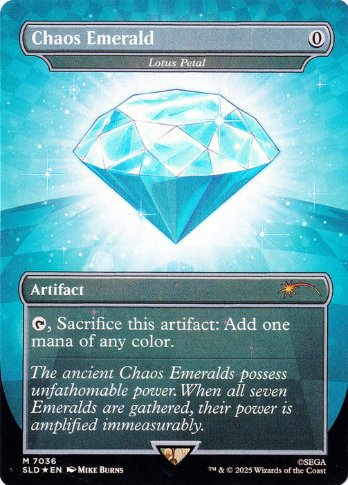 Chaos Emerald - Lotus Petal - Borderless - Full Art - Inverted (Foil)