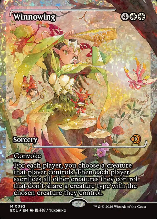 Winnowing - Full Art - Inverted - Showcase (Foil)