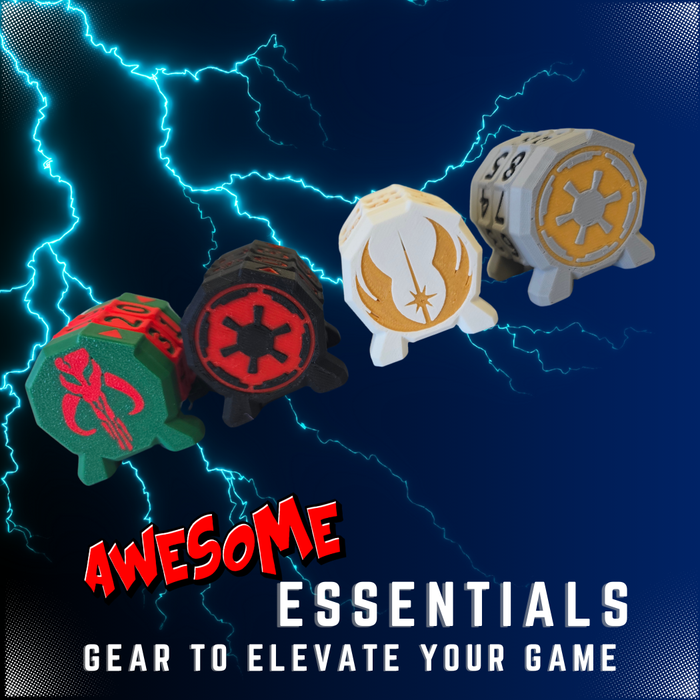 🌟 Star Wars Life Counters –  Gold / White– Awesome Essentials 🌟