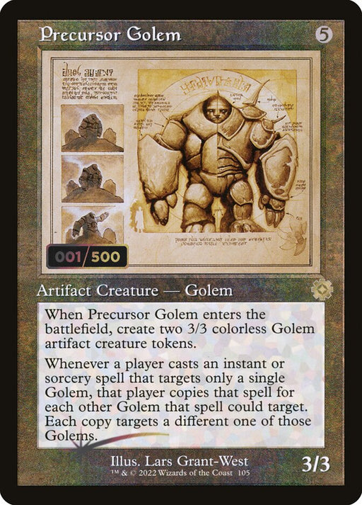 Precursor Golem - Retro Frame (Foil)