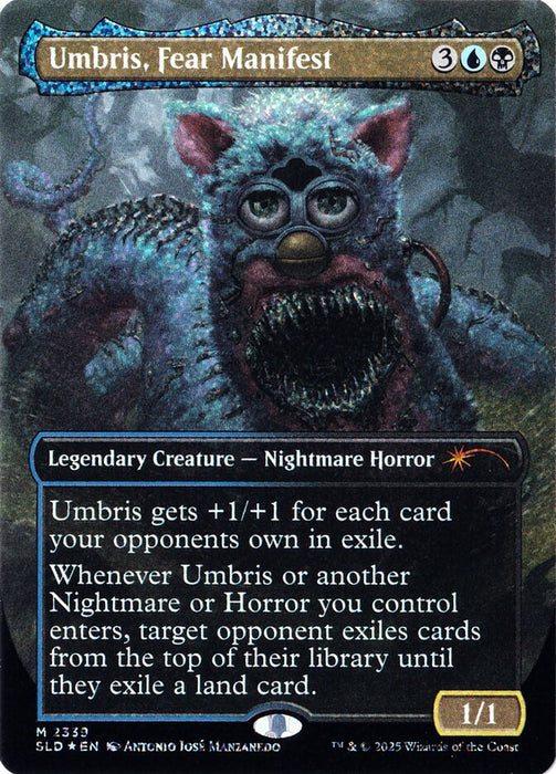 Umbris, Fear Manifest - Borderless - Full Art - Inverted - Legendary (Foil)
