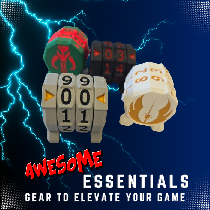 🌟 Star Wars Life Counters –  Grey / Orange – Awesome Essentials 🌟