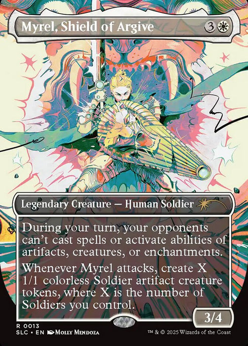 Myrel, Shield of Argive - Borderless - Full Art - Inverted - Legendary