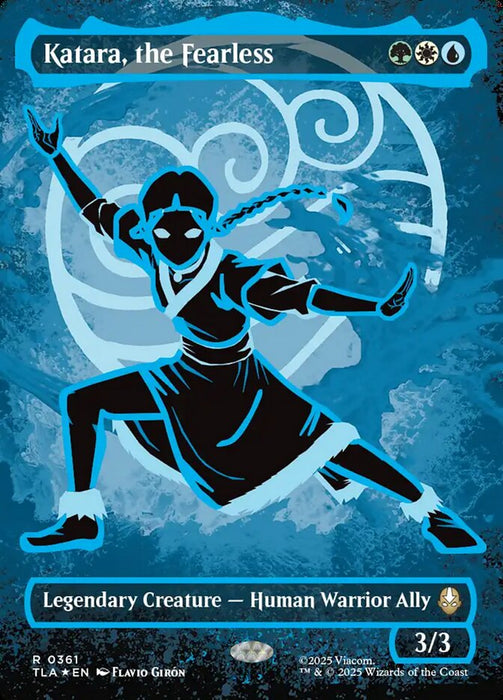 Katara, the Fearless - Textless - Borderless - Full Art - Inverted - Legendary (Foil)