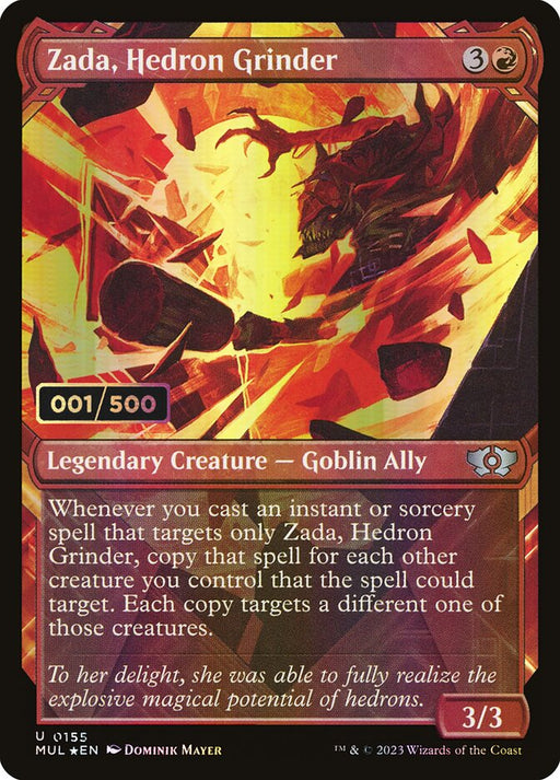 Zada, Hedron Grinder - Full Art - Inverted - Legendary - Showcase (Foil)